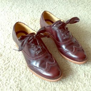 Sebago Women Oxford Flat with Ribbon